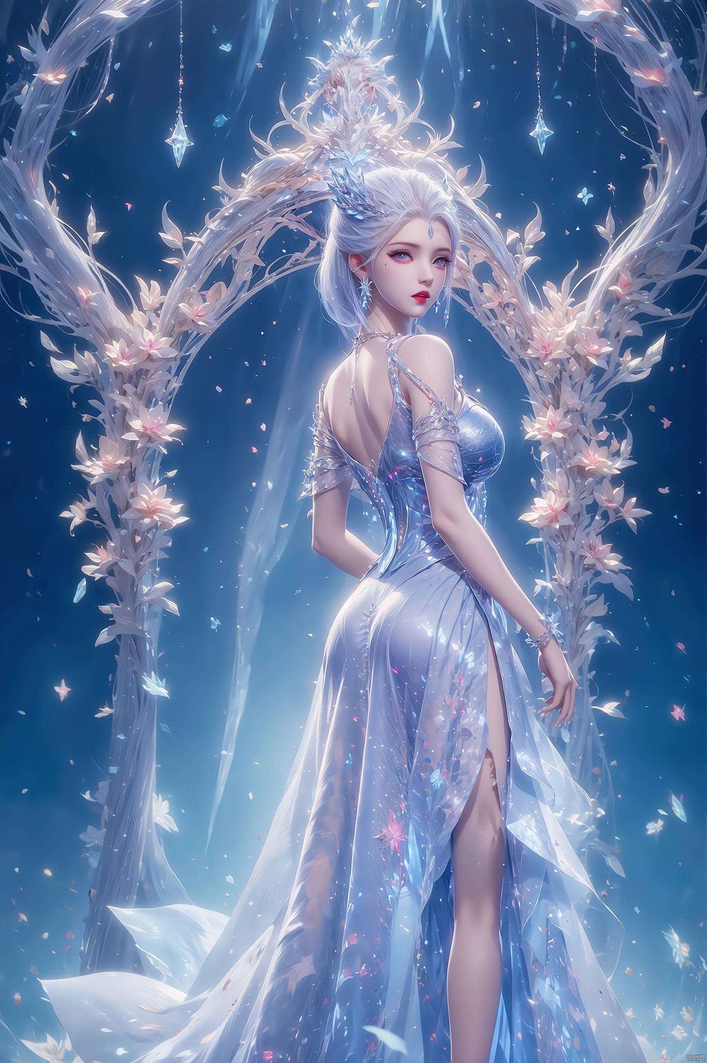 美得令人心醉神迷！雪女翩翩起舞