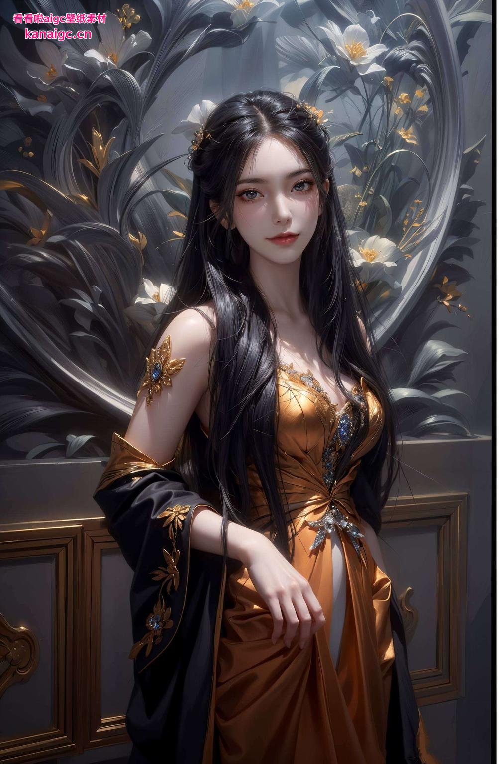 她焰发飘扬眼神犀利