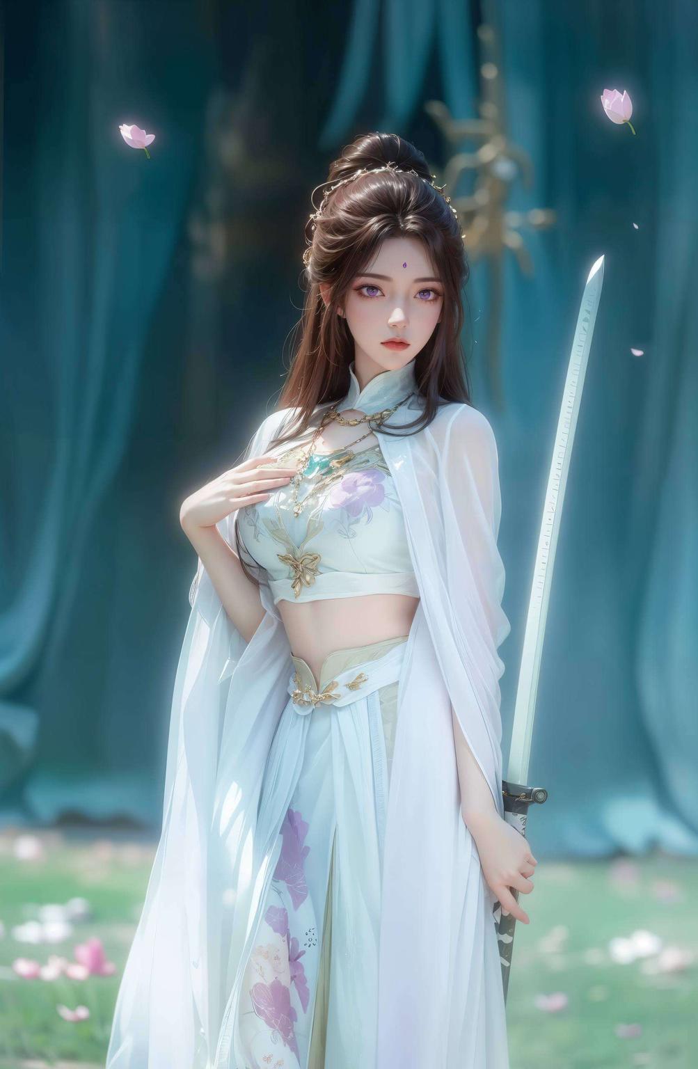 美得让人心动！星空背景下月婵优雅舞动