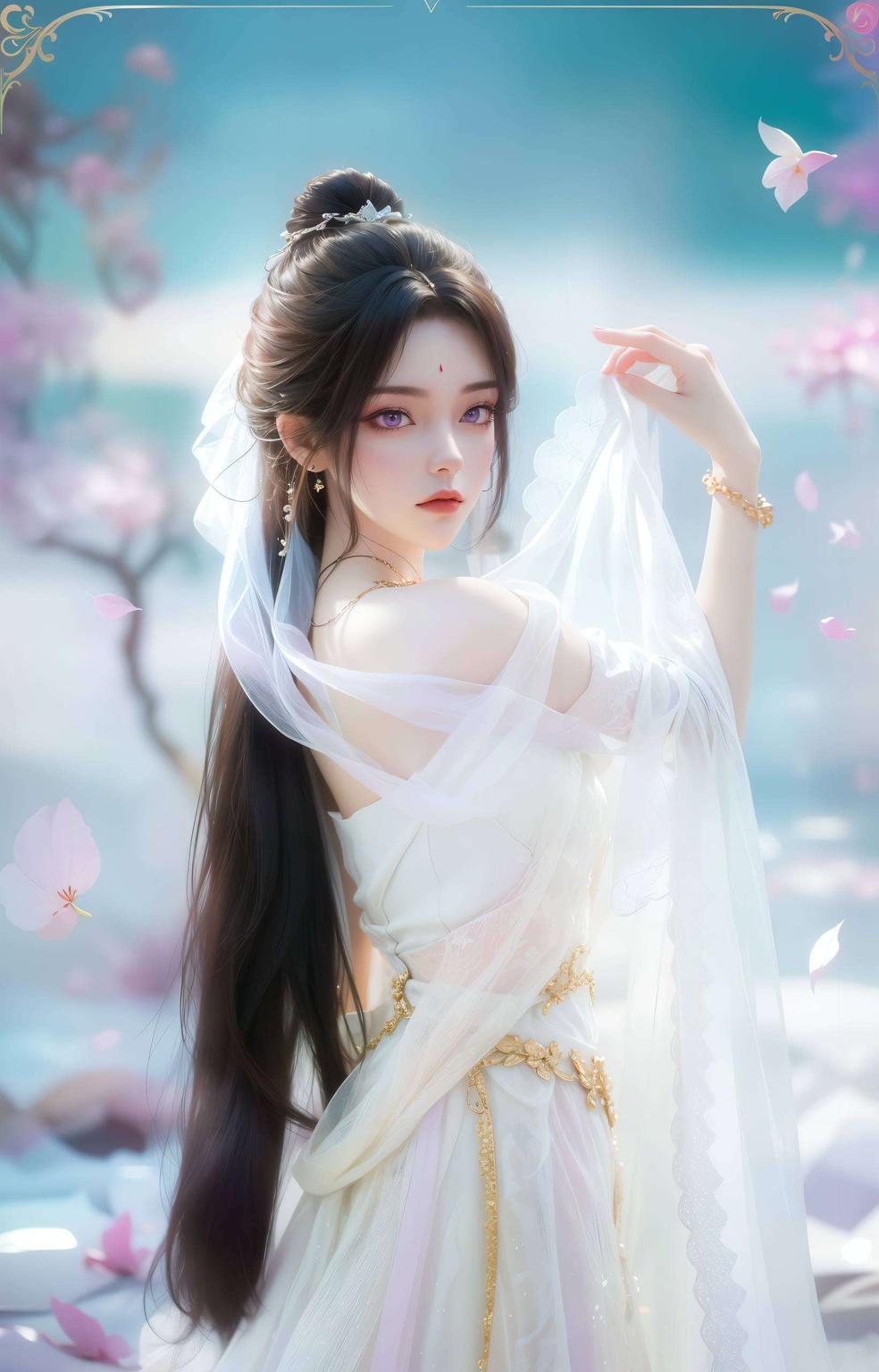 月婵美眸含笑2k画质细腻入微