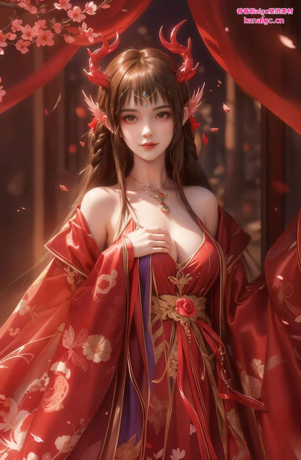 色彩饱满这款云落高清修复壁纸