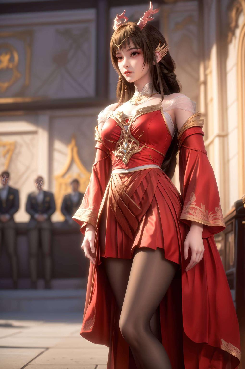 绿叶晨光微露云朵轻盈飘渺