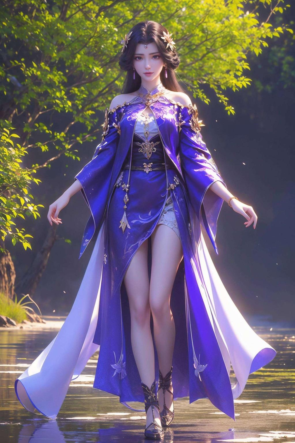 云曦AI白发飘逸4K高清壁纸细腻呈现