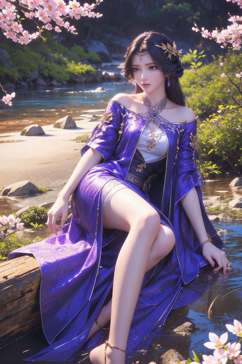 石昊背着云曦清新风格尽享视觉盛宴！