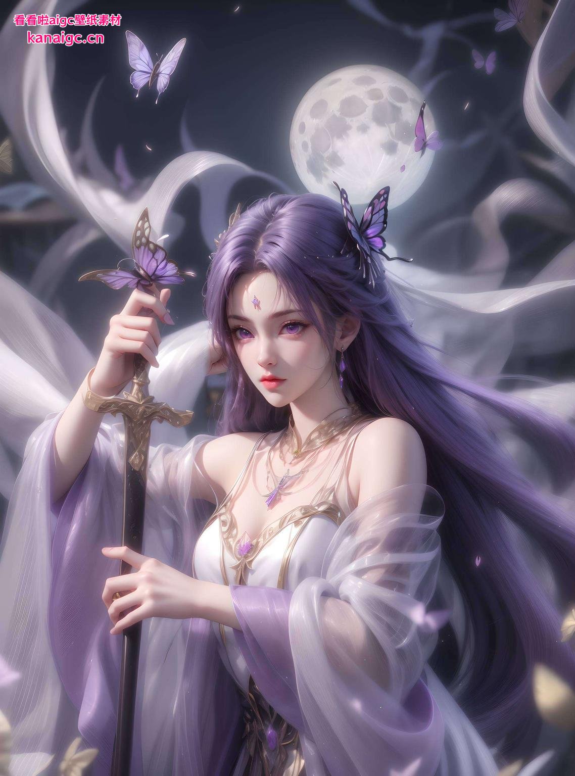 今天给大家带来一款超清晰、专为iPhone设计的4K锁屏壁纸！电脑云曦的主题带你瞬间穿梭进梦幻的二次元世界