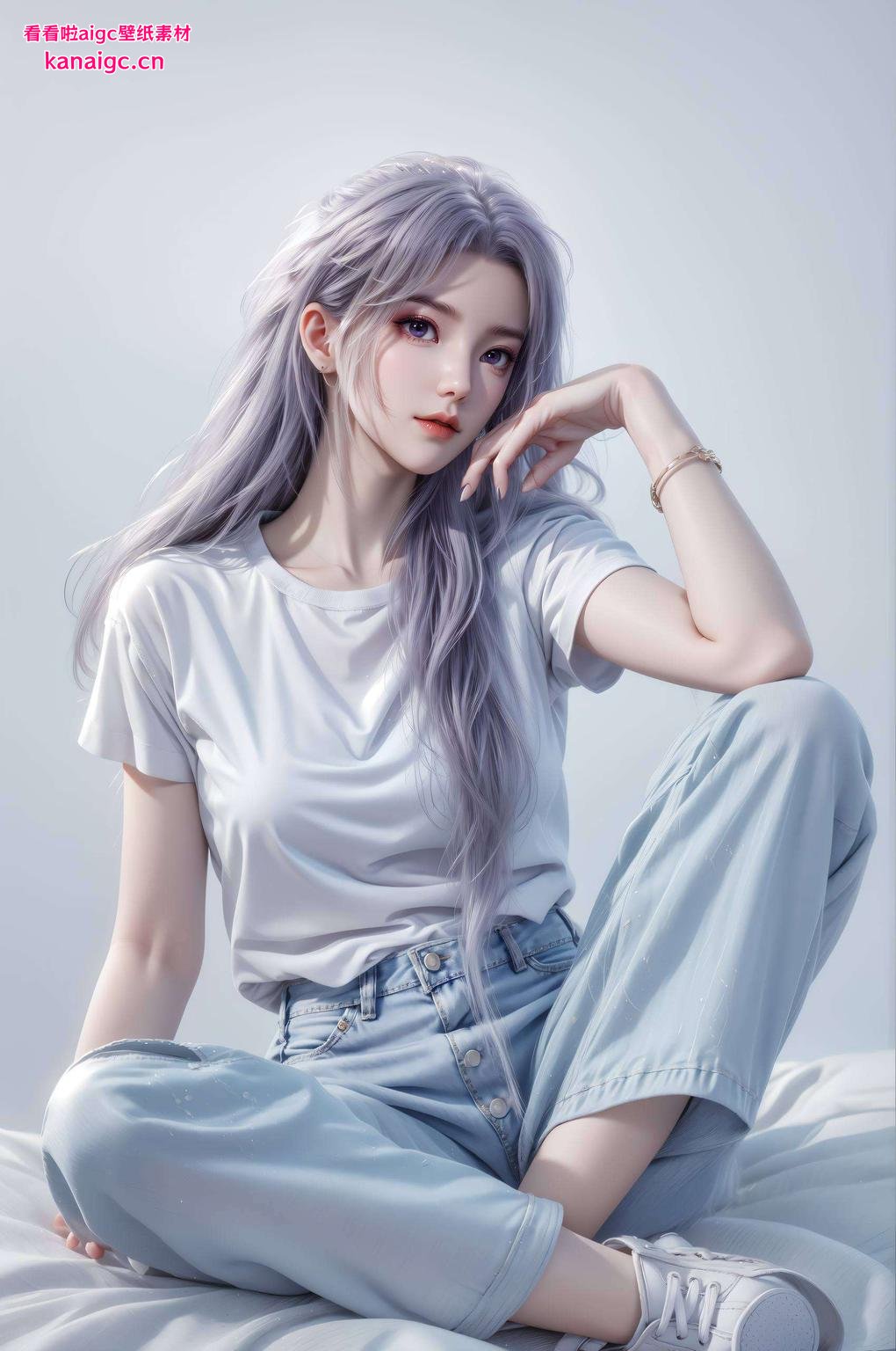 少女心爆棚！AI素材云霄网友打造！高清无水印壁纸