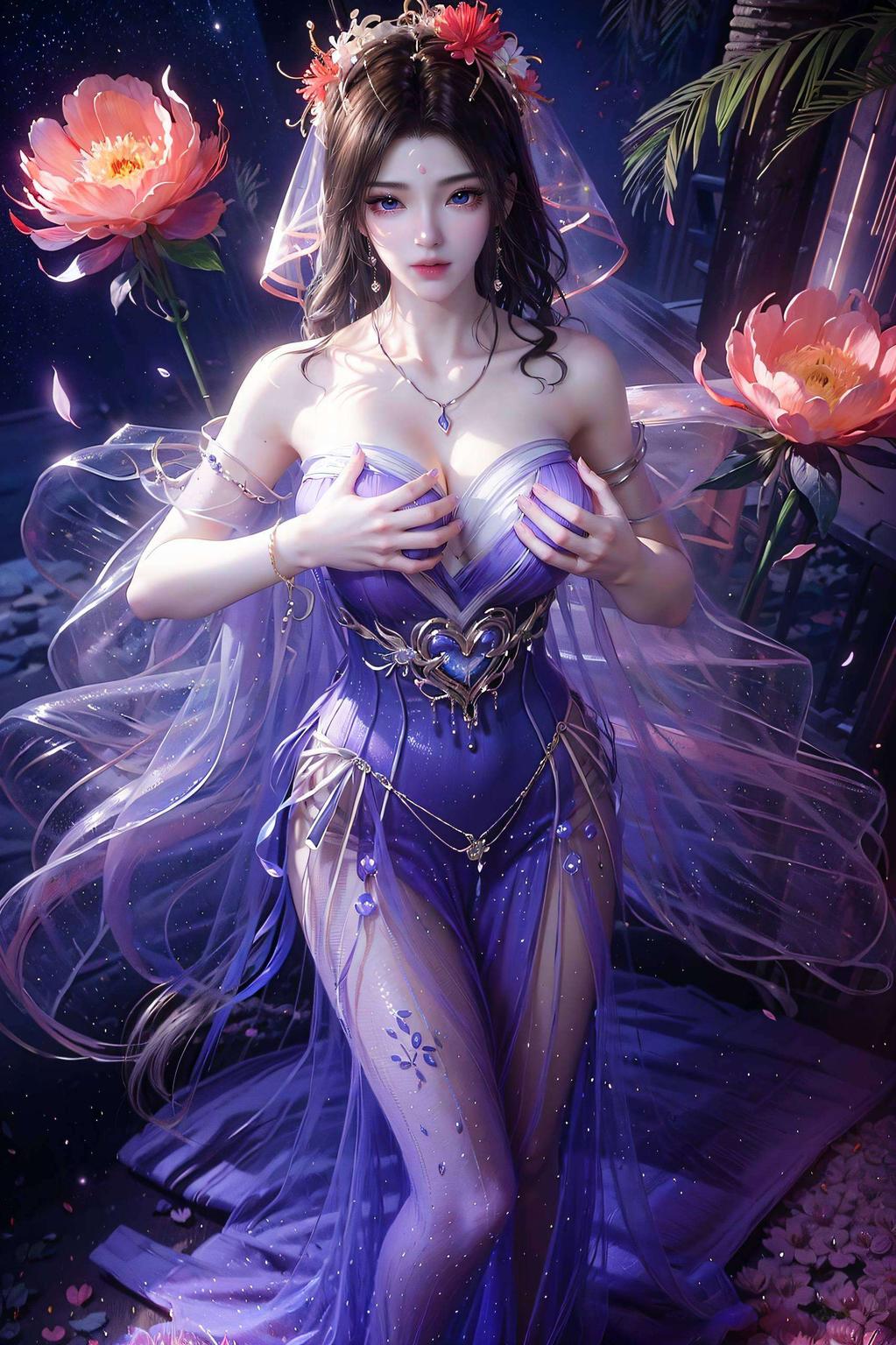 每一张都超级可爱哦！✨快来跟我一起看看这些梦幻般的紫色壁纸还有手机端的动态美女紫灵图片