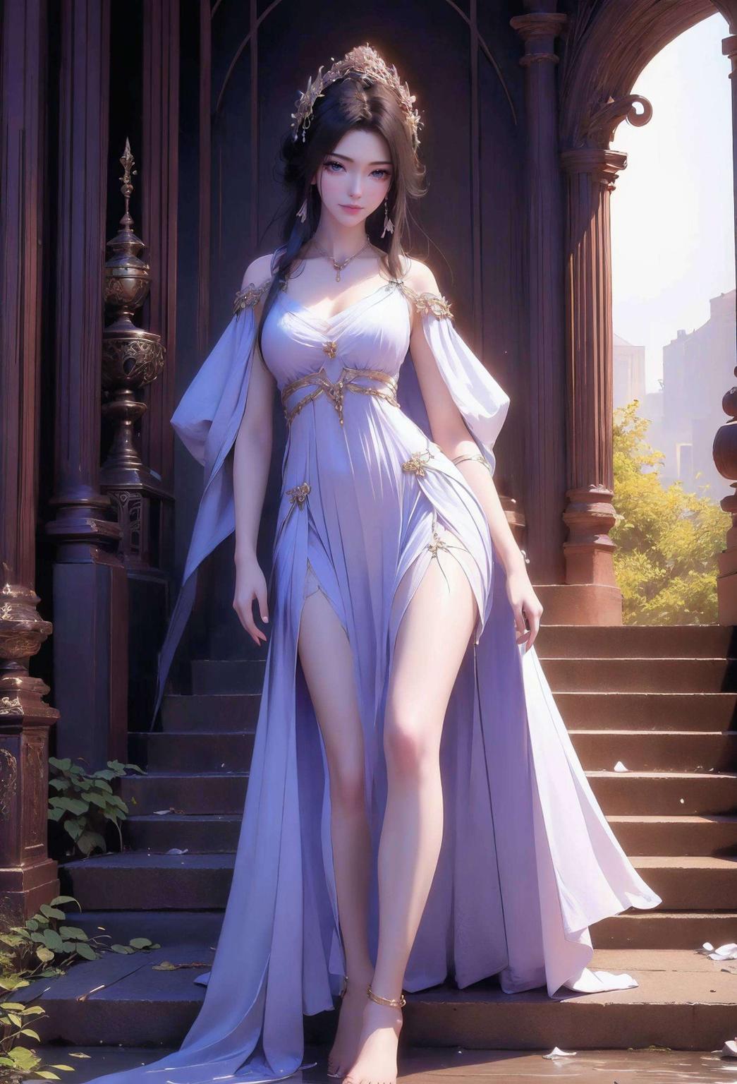 画面细腻如丝主角是我们优雅神秘的紫灵