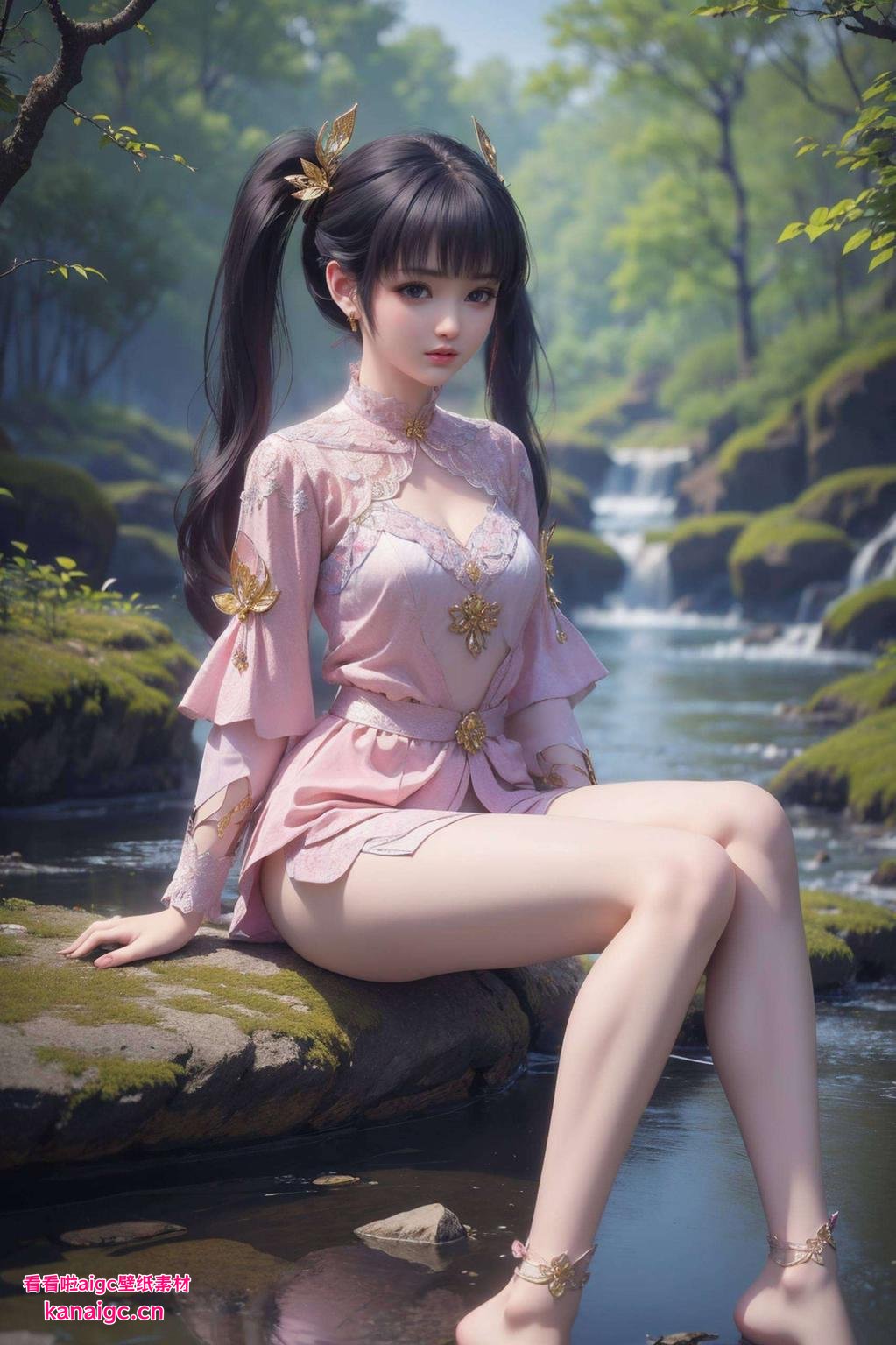 看这紫妍的壁纸粉色调中透着神秘